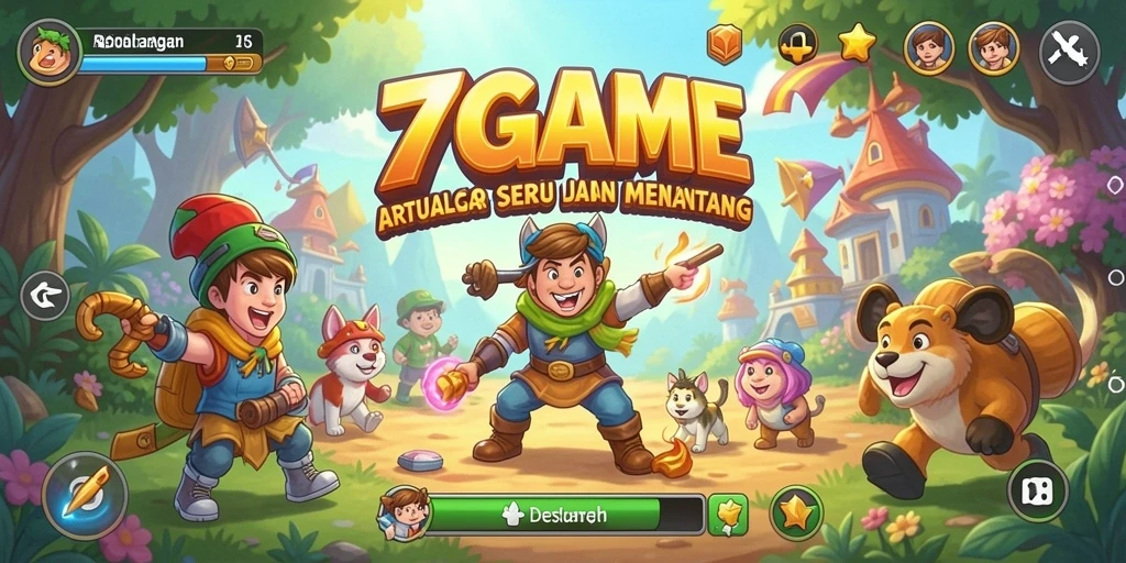 Tampilan gameplay 7GAME yang penuh aksi dan tantangan.