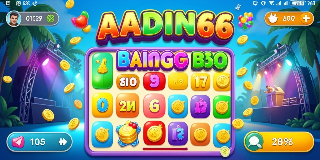 Tampilan gameplay menarik dalam permainan Bingo di ALADIN66.