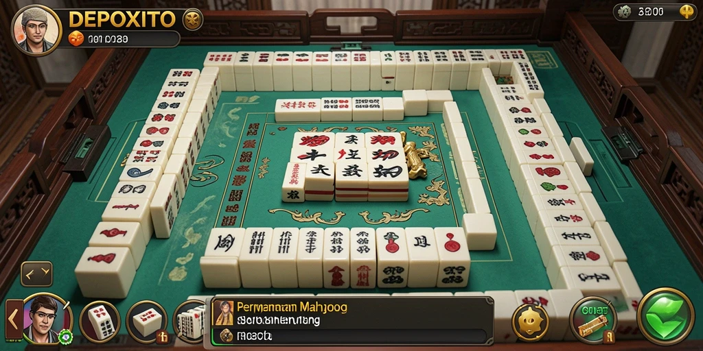 Gameplay menarik DEPOXITO dengan grafis Mahjong yang memukau.