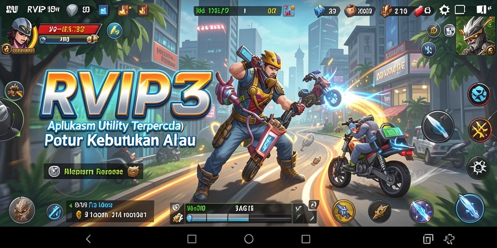 Tampilan utama RVIP3 dengan fitur pengingat yang memudahkan pengguna.