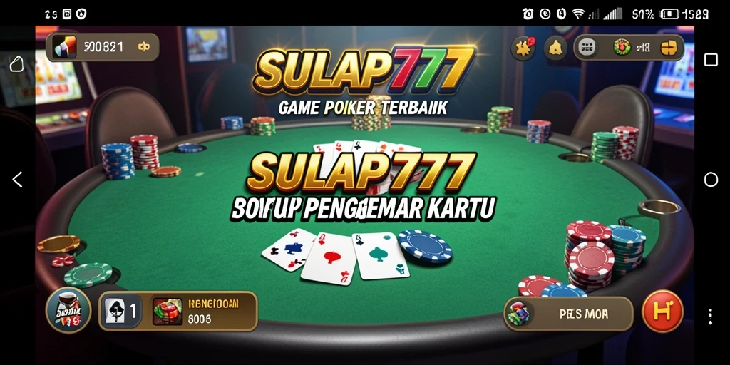 Screenshot gameplay SULAP777 menampilkan aksi seru permainan Poker.