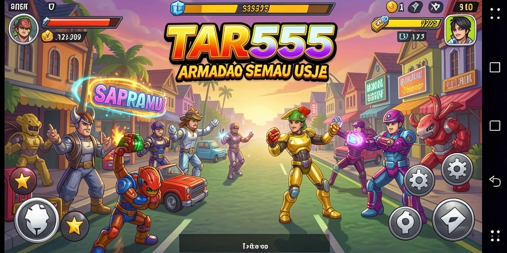 Tampilan menarik dari gameplay TAR555 yang seru dan dinamis.