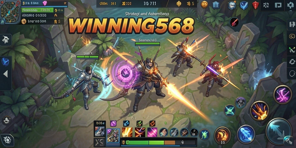Tangkapan layar dari gameplay seru WINNING568.